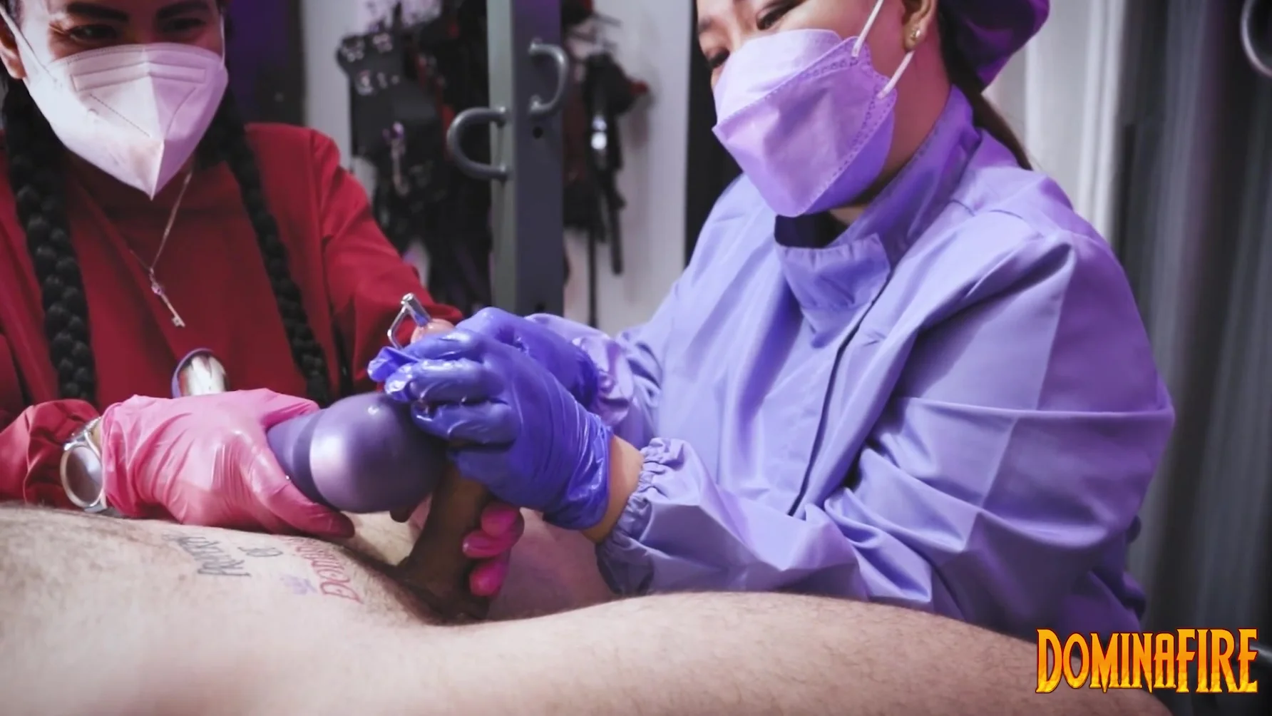 Sadistic Nurses Milking Their Patient With Urethra Sounding