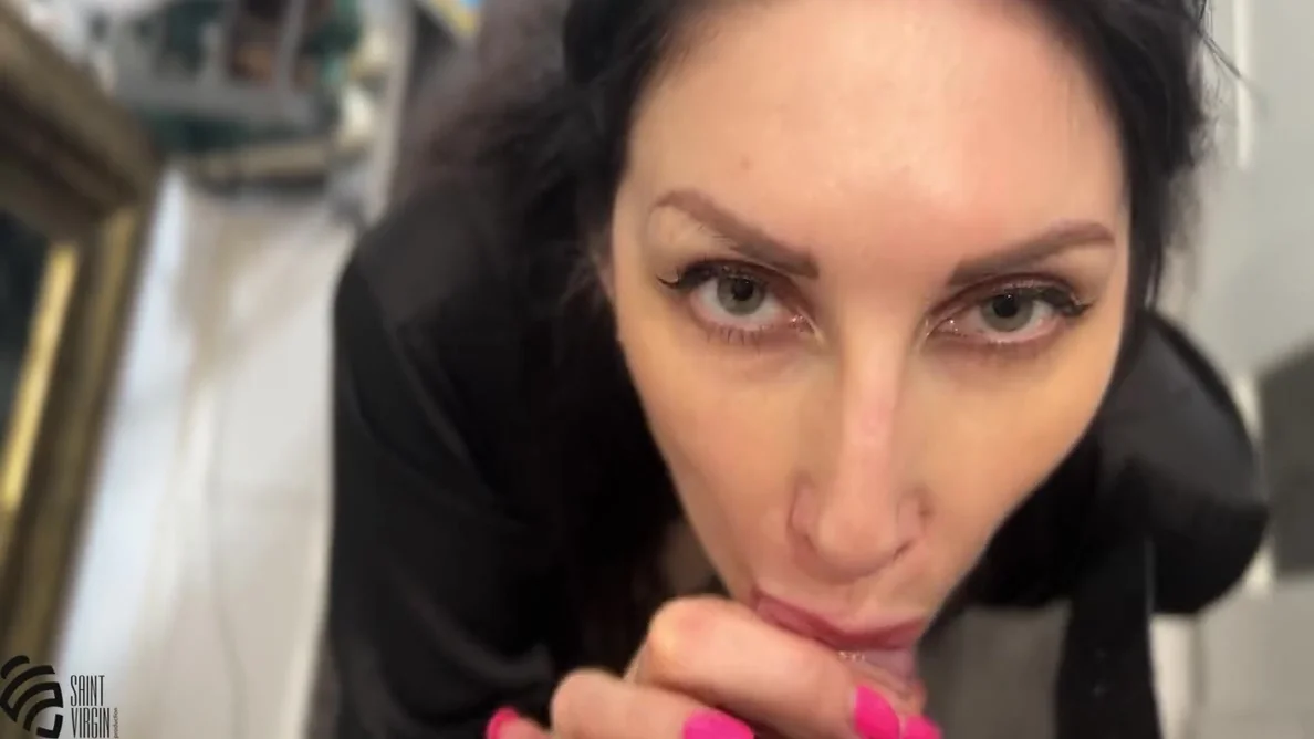 Our Role Plays With Hot Brunette And Blowjob