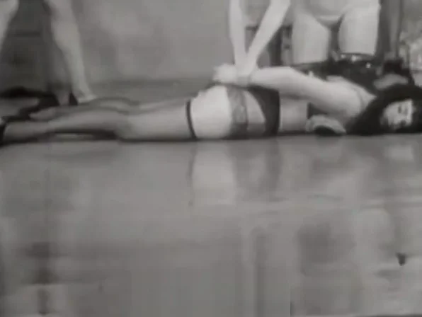 Beautiful Girls taken away a Cute Chick (1950s Vintage)