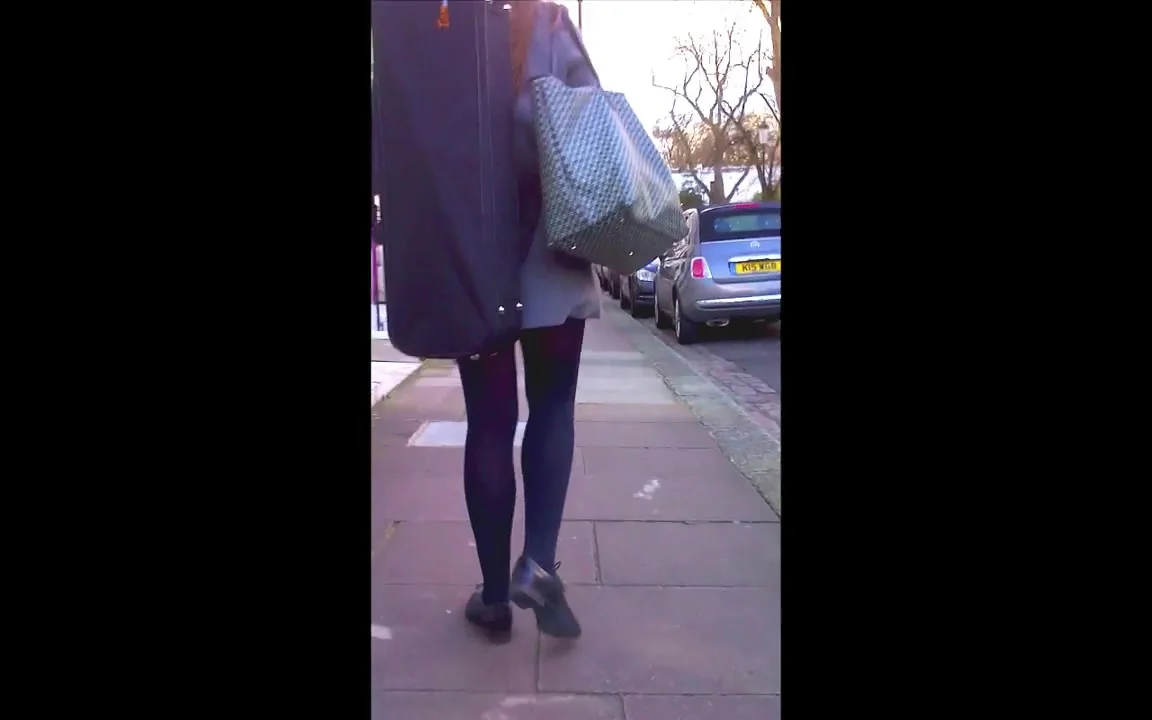 Candid tiny skirt redhead wardrobe malfunction