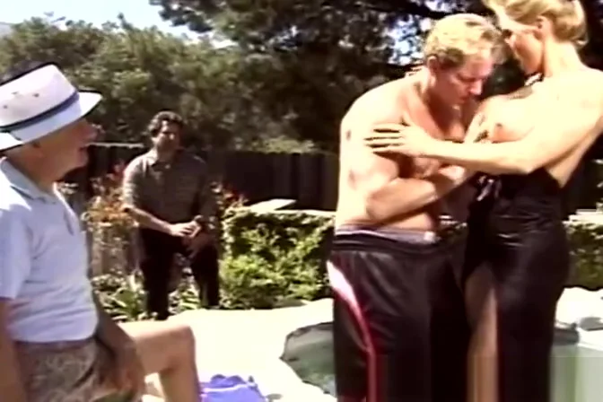 Blonde Swinger Wife Outdoors Fucks Total Stranger