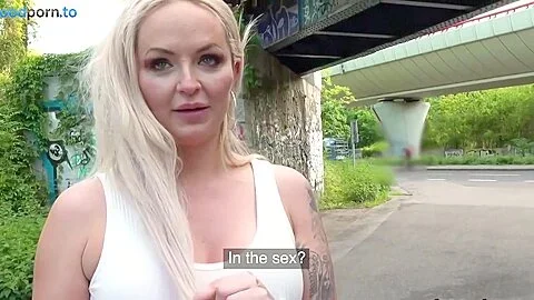 Busty British Milf Fucks In Public