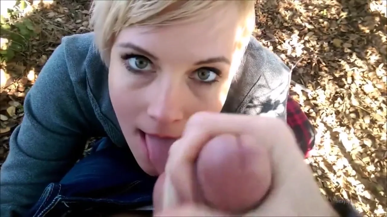 Outdoor Blow Job, Facial and Cum Play in the Park