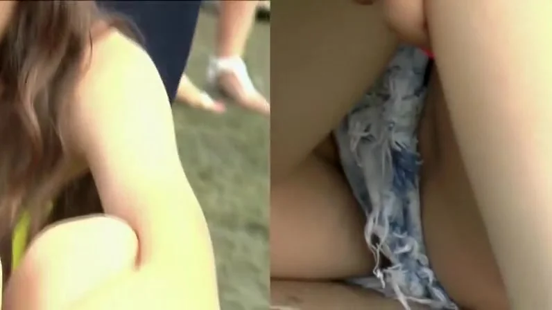 Hairless pussy slips of two teen 18+ girls