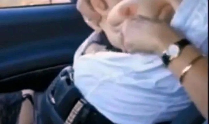 French Amateur Shows Off in Car