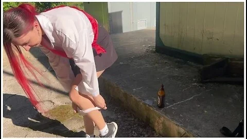 I Caught My Neighbors Stepdaughter, A Graduate, Drinking And Punished Her With A Bottle In Her Ass