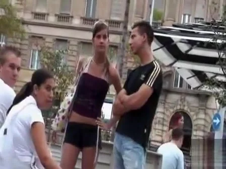 She wears short shorts in public