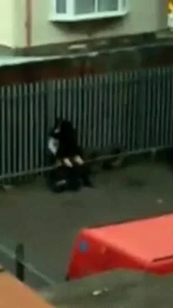 Caught in the act by the cops