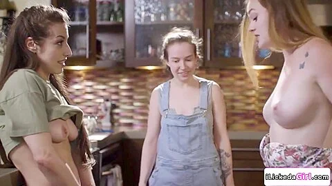 Brunette Lesbian Fingers Big Tits Client