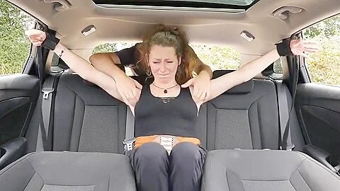 Car Tickling Session With Kinky Milf