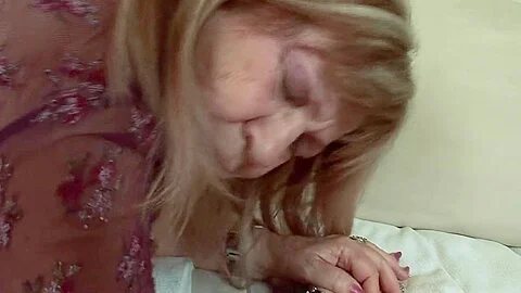 Super Curvy German Granny Gets Cum On Her Massive Boobs - Teaser Video