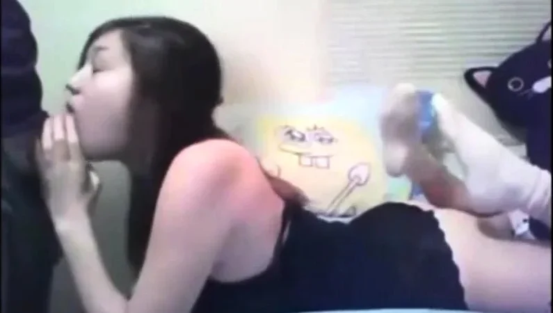 Cute asian girl fucked by a very lucky nerd