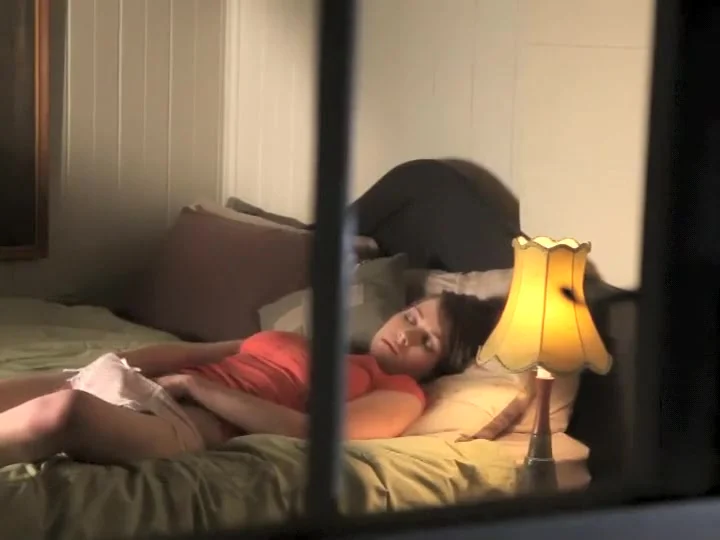 Peep on her masturbation through window
