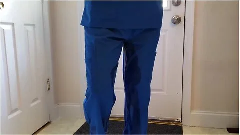 Nurse Wetting Her Scrubs