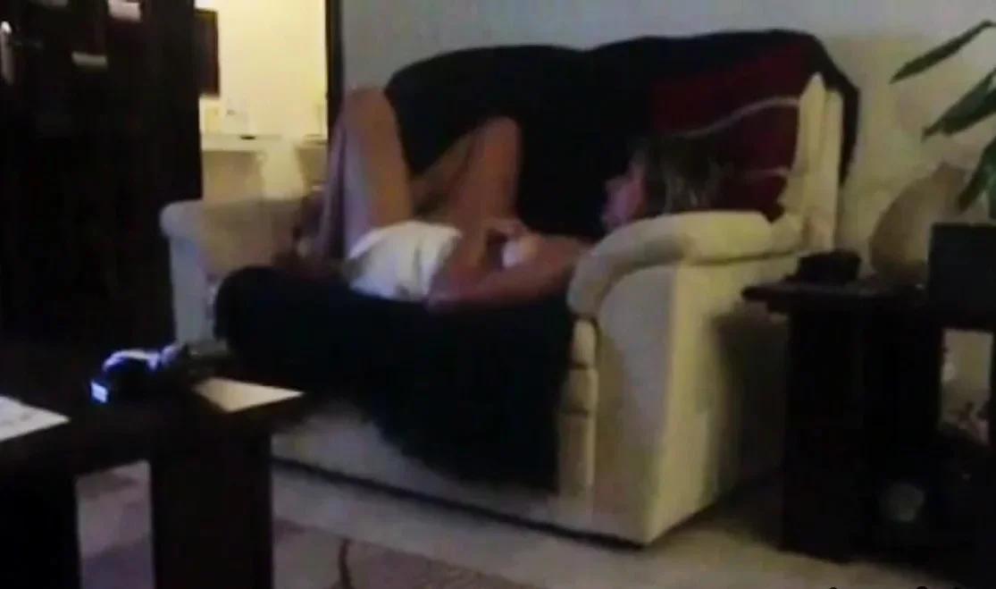 my mom often fingers her pussy on the couch