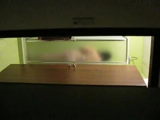 my wife at shower