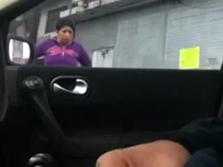 Flashing in the car 11
