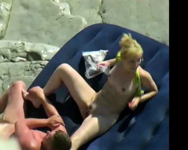 Beach cabin voyeur