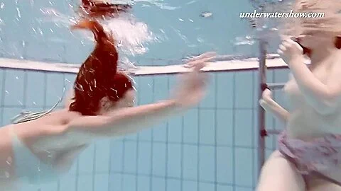 Russian Swimmers In A Public Swimming Pool