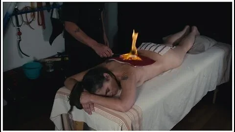 Verified Amateurs In Bdsm Fire Play + Fucked And Creampied On The Massage Table