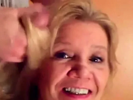 Facial cum , Hair masturbation on Mature