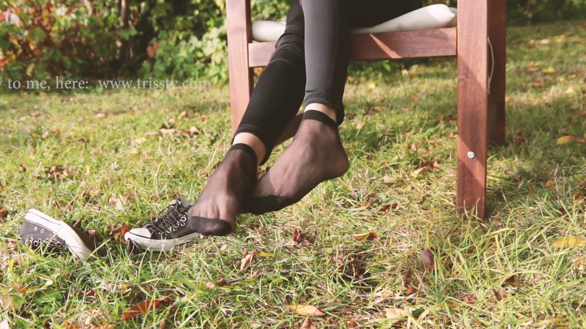 Ankle Nylon Socks Fetish In Public