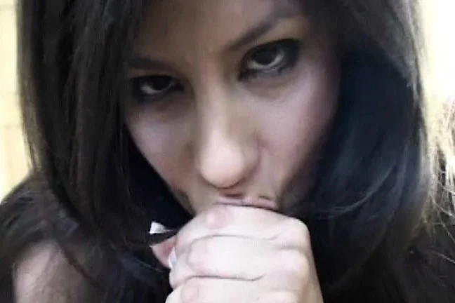 Pretty brunette Michelle Avanti offers her man a great blowjob in POV
