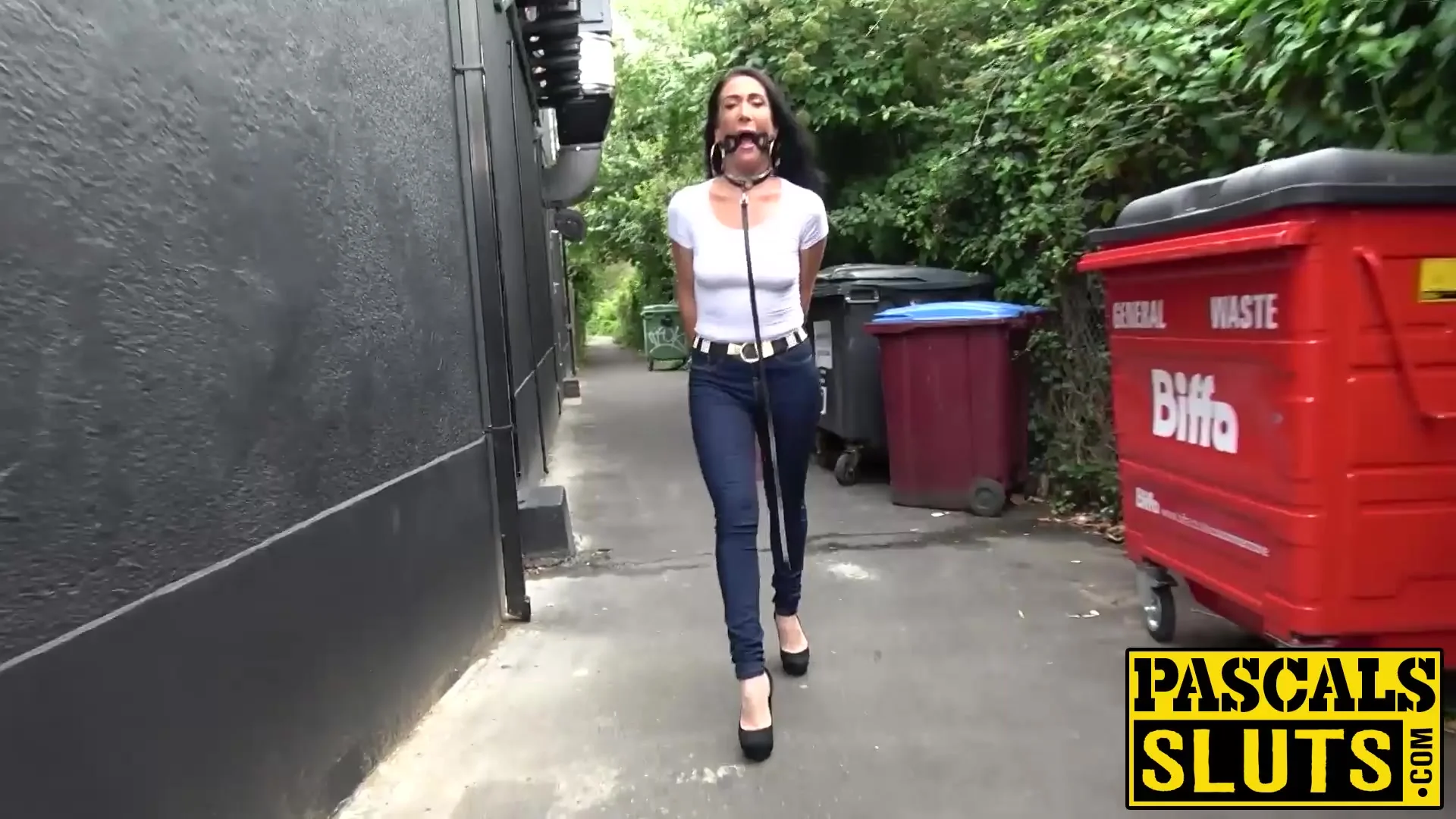 Brunette MILF Ella Bella gets rough anal sex from Pascal