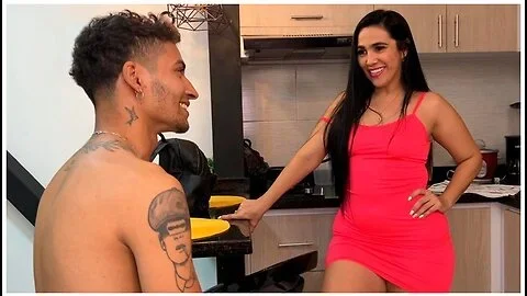 My Stepmother Leaves Me At Home With The Housekeeper Who Is A Hot Ass Milf - Sarah Black, Sarah Milf And Thiago Lopez