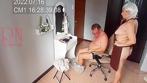 Nudist Barbershop. Nude Lady Hairdresser In An Apron Makes Client To Strip. The Client Is Surprised. C2 Date - Teaser Video