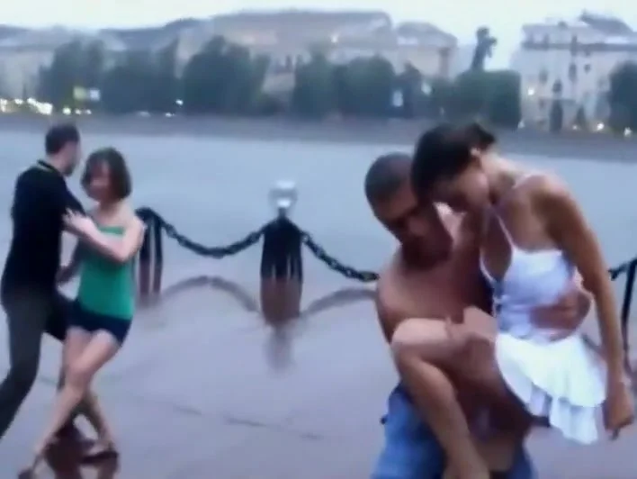 Dancing girl shows more than planned