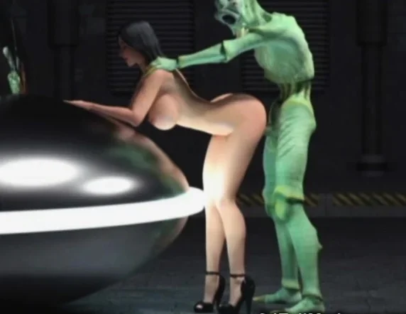 3D Aliens Banging Busty Girls!