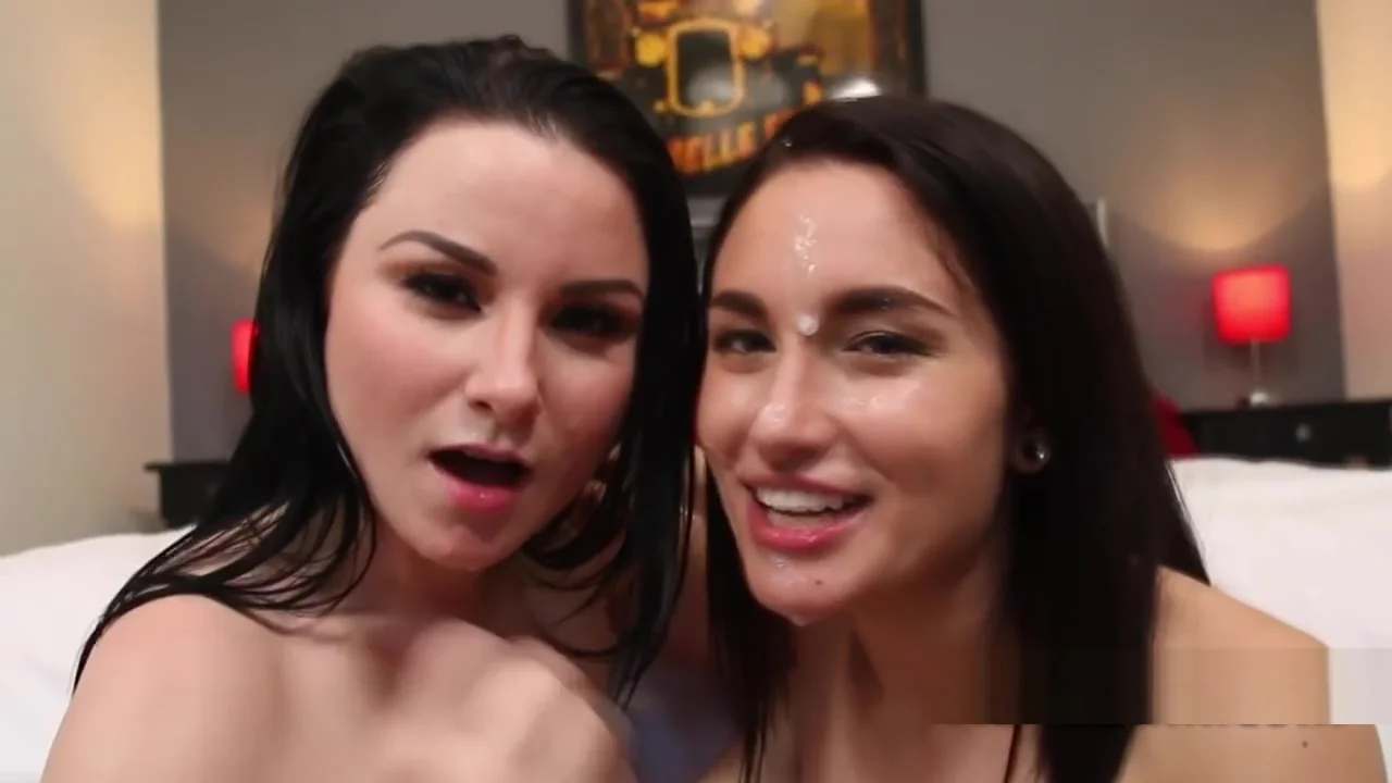Hot girlfriends flash sexy butts and suck cock in POV