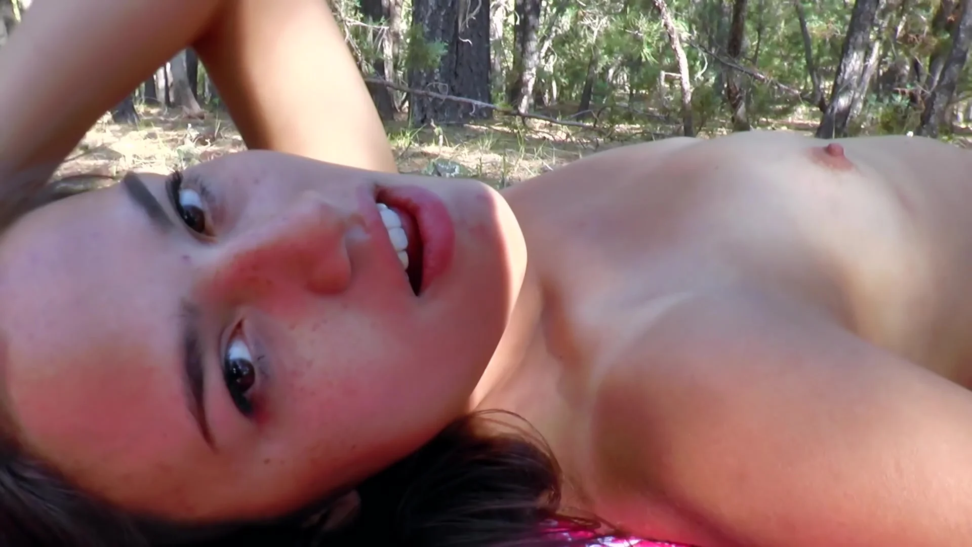 Girlfap - Skye Thomas - Caught Masturbating In The Wood
