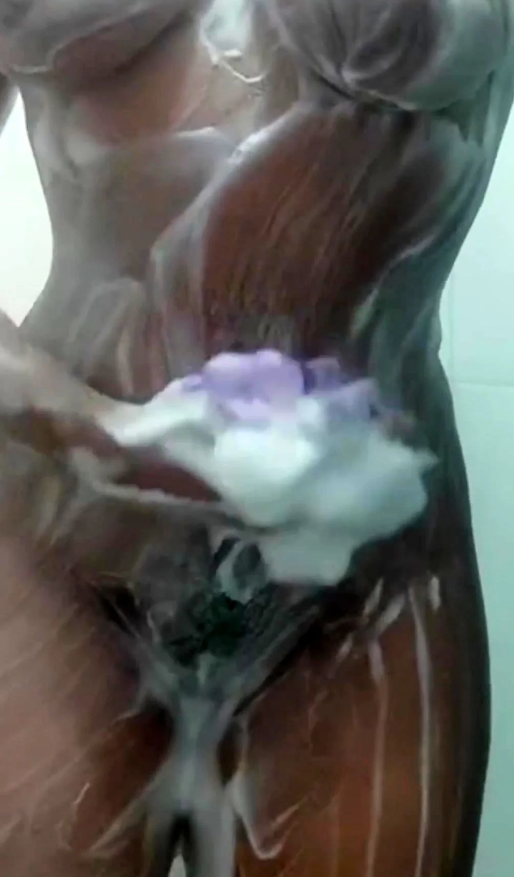 Sexy Babe Showering Naked