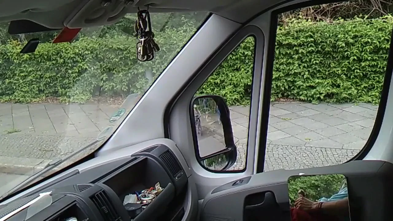 Dude flashing cock in car to women and they want to suck his dick