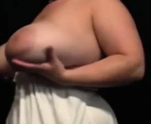 HUGE TIT BBW White Dress