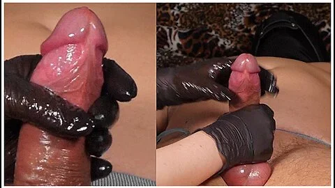 Gloves Mistress Gives Extreme Post Orgasm Torture On Tied Slave At The Head Of The Cock After He Cum