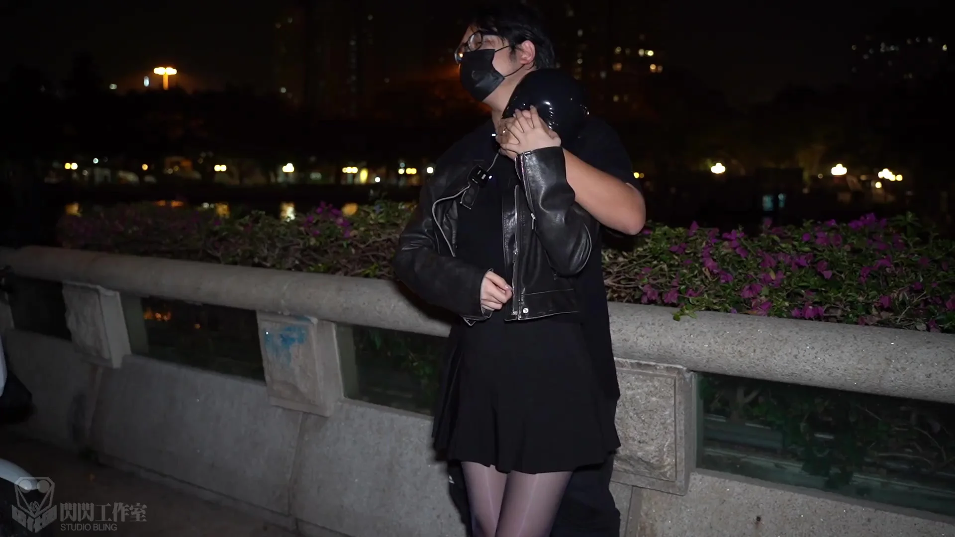 Latex Hood In Public