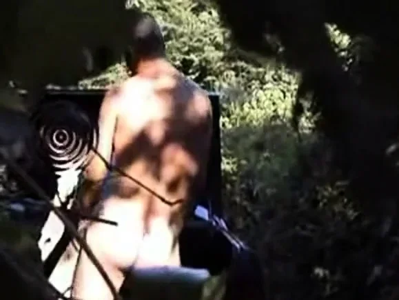Hubby watches wife fuck a stranger in the woods