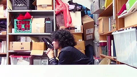 Shoplifter Latina Maya Morena gets punished and fucked by Officers