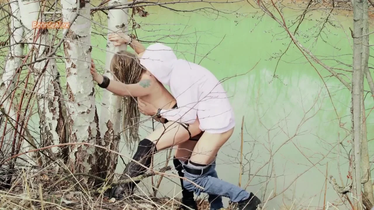 Outdoor Quickie In The Forest - Public Sex