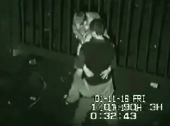 Amateur threesome on hidden cam