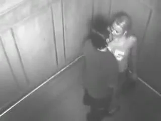 Security Camera Caught Exhibitionist Couple Fucking in Elevator