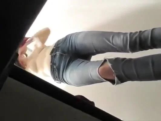 teen 18+ girl tries a swimsuit on