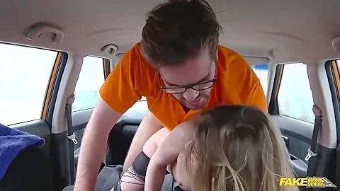 Blonde Bimbo Seduced Her Driving Instructor - Ryan Ryder And Rhiannon Ryder