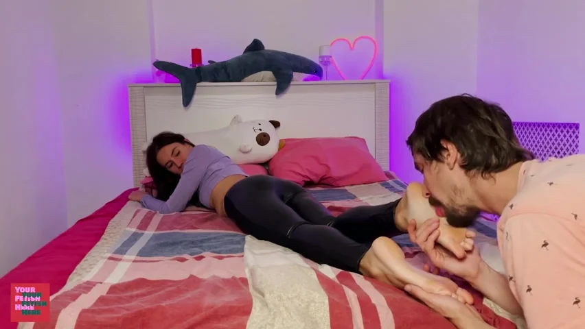 Yourfetishhere - Naughty Stepsister Let Fuck Her Awesome Feet Soles And Did Not Expect Such A Plentiful Cumshot