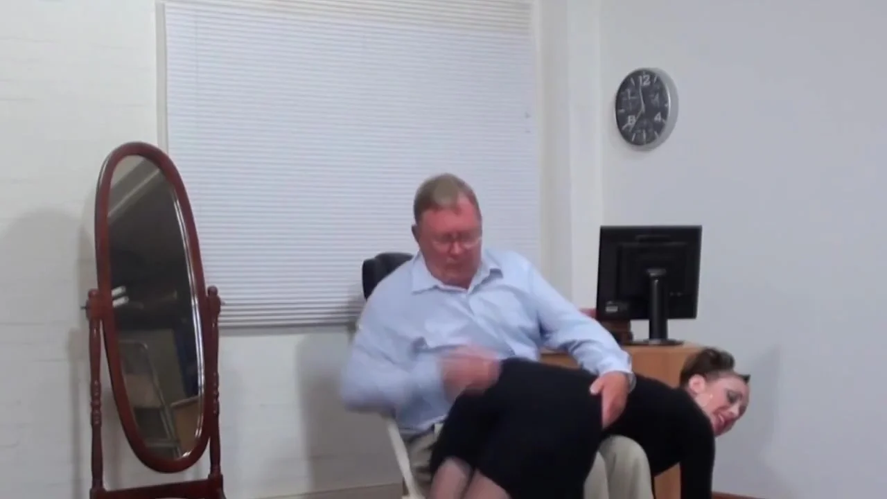 Wife spanked otk on her barebottom by her husband